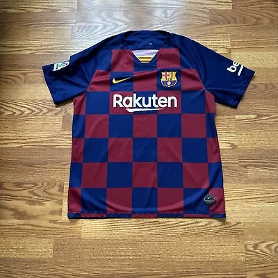 FC Barcelona 2019-20 Home Soccer Football Jersey Nike Youth XL  READ Description • $35