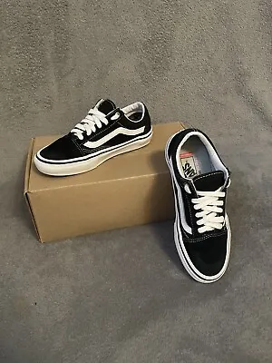 VANS Old Skool Popcush Low Top Skateboarding Trainers Unisex Adult UK5 Black • £19.99