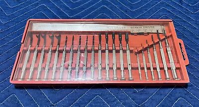 Vintage Jewelers Complete Screw Driver Nut Driver Hex Key Wrenches Wrench Set • $25