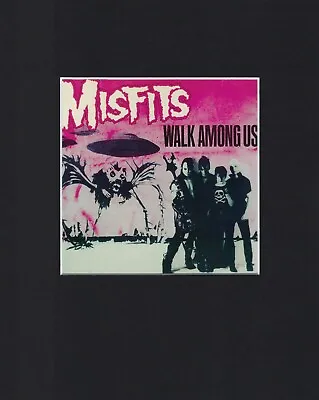 8X10  Matted Print Picture Cover Records Album Art: Misfits Walk Among Us 1982 • $14.95