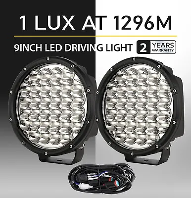 9 Inch ROUND LED SPOT Driving Lights Off Road Spotlights Super Bright ATV SUV • $128.99