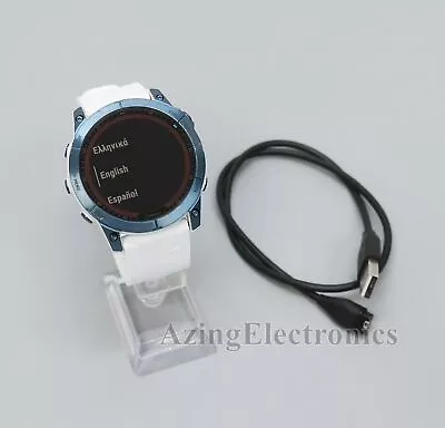 Garmin Fenix 7X Sapphire Solar Multisport GPS Watch Mineral Blue 010-02541-14 • $549.99