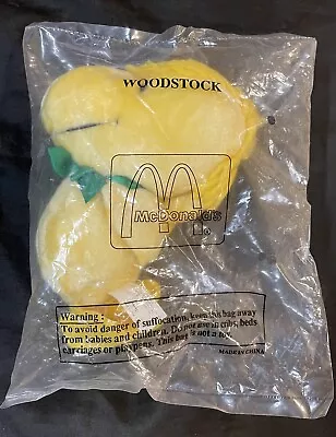 Vintage McDonald's Restaurant Happy Meal Peanuts Woodstock Plush 17cm Tall Mint! • $19.99