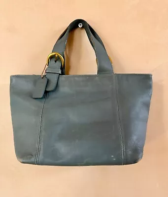 Vintage COACH WAVERLEY Bag In Blue Leather No D6C-4133 • $69