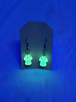 Mushroom Earrings Glow In The Dark Pair 3 Colors Party Rave • $10