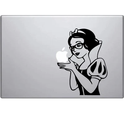 $7.90 • Buy Snow White Geek Vinyl Decal Sticker Skin For Apple MacBook Pro Air Mac 13  