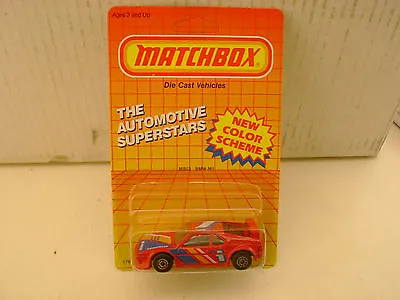 1987 Matchbox Superfast #52 Red #1 M-power Goodyear Race Bmw M1 New On Card • £10.42