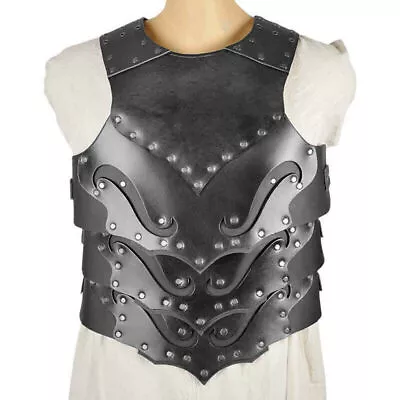 Halloween Medieval Dark Elf Chest Armor Vest Knight Pirate Cuirass Larp Costume • $153.99