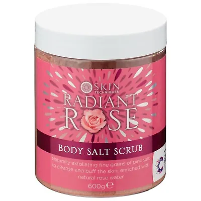 Skin Techniques Radiant Rose Body Salt Scrub 600g • £8.99