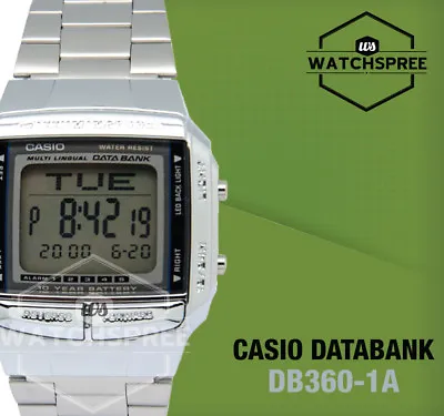Casio Data Bank Watch DB360-1A • $85.53