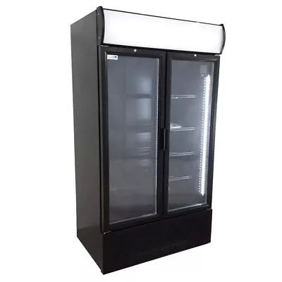 £1260 • Buy NEW DOUBLE GLASS DOOR DRINKS DISPLAY COOLER FRIDGE BOTTLE CHILLER Lynkso S900