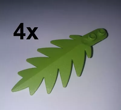 Lego Parts 4x Lime Green Palm Leaves/tree/foliage/8x3 Studs/palm Leaves/palmleaf • $6.29