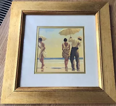 £10 • Buy Jack Vettriano ‘Mad Dogs’ Framed Print  gold Colour Frame
