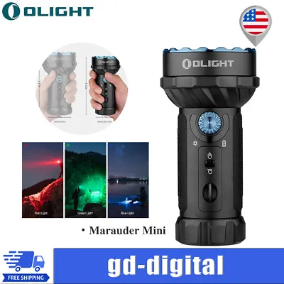 Olight Marauder Mini 7000 Lumen Powerful Flashlight W/ Spot & Flood LED Black • $199.99