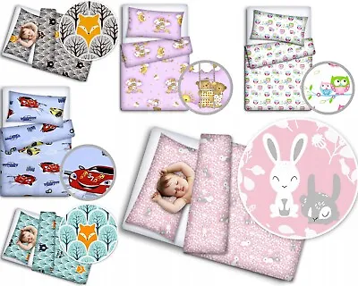 Anti Allergy Baby 100% Cotton Duvet Pillow Filled Quilt Bedding 120x90 & 135x100 • £18.99