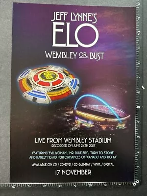 ELO - LIVE FROM WEMBLEY STADIUM 8X11  Original Magazine Advert M83 • $6.21