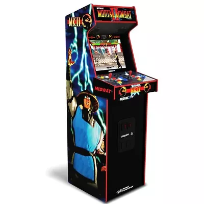Arcade1Up Mortal Kombat II: 14-in-1 Deluxe Arcade Machine With Light-Up Marquee • $1225