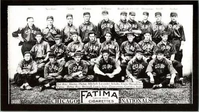 1913 FATIMA T200 Baseball CHICAGO NATIONALS (Cubs) Team Reprint Card • $3.99