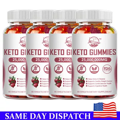 Keto ACV BHB Gummies For Fat Burn Weight Loss Detox Keto Diet Pills 60 Gummy • $13.29