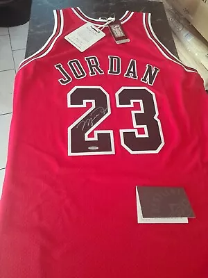 Michael Jordan Upper Deck Authenticated Autographed Bulls Jersey • $6500