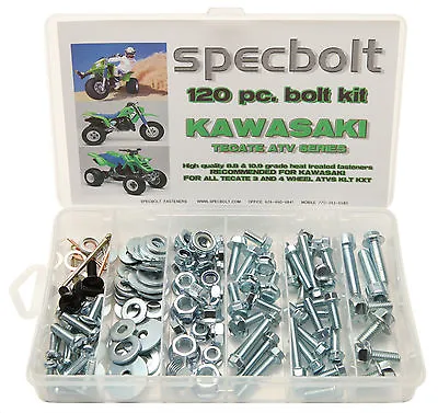 $29.99 • Buy KAWASAKI Tecate Bolt Kit KXF250 KLT KXT 3 4 Wheeler ATV Fender Plastic. SPECBOLT