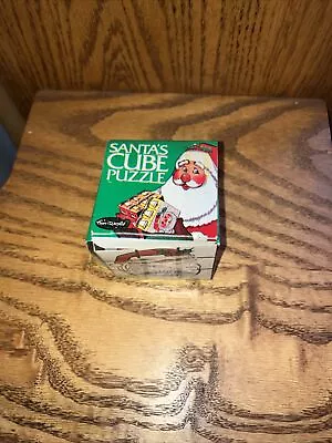 Vintage Santa's Rubiks Cube Puzzle Toy Rubix Cube • $40