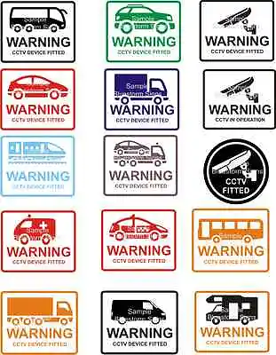 £1.40 • Buy CCTV Security Device Fitted Warning Sticker X1 Coach 4x4 Car HGV 