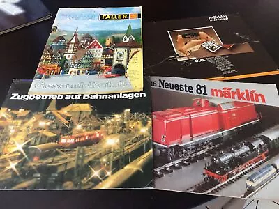 Marklin Railway Brochures In German + Faller Catalogue 78/79 • £10