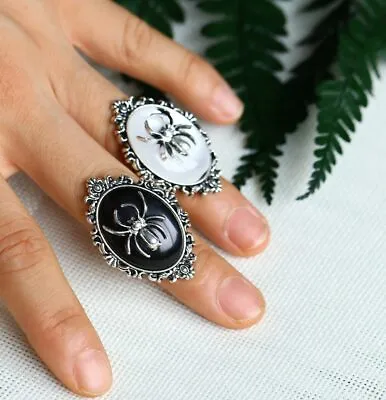 $2.35 • Buy Gothic Spider Ring,Victorian Steampunk Jewelry,adjustable Rings,Halloween Rings