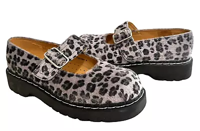 Vintage Y2K T.U.K. Anarchic Vintage Leopard Mary Jane Chunky Shoes Sz 9 RARE • $59