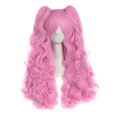 MapofBeauty 28  Long Wavy Cosplay Wigs Lolita Curly Wavy 2 Ponytail Hair New • £39.20