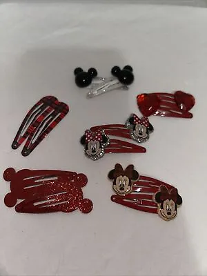 Hair Barrettes Disney Mickey Minnie Mouse 12 Piece Bundle • $0.99