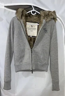 Abercrombie And Fitch Fur Hoodie Size XS/S • £59.99