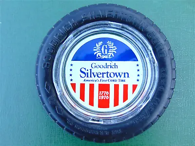 Vintage B.F. Goodrich Silvertown 1776-1976 Tire Ashtray First Cord Tire ~  Nice! • $29.95