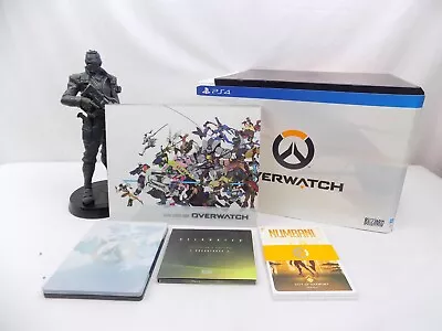 Like New Playstation 4 PS4 Overwatch Collector's Edition With Soldier 76 Statue • $151.20