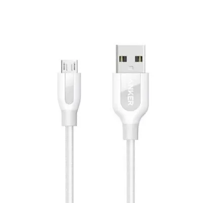 $25 • Buy Anker PowerLine+ 3ft Micro USB Nylon Braided Cable With Pouch, White - A8142H21