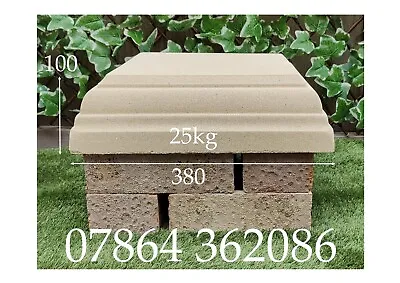 Cast Stone Pier Cap (1.5 X 1.5 Brick Square) ------Regency FLAT Top------ • £30