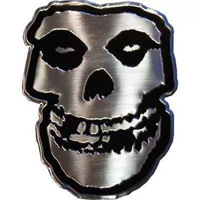 MISFITS - SKULL LOGO - METAL STICKER 2.5 X 3 - BRAND NEW - CAR DECAL 7767 • $8.95