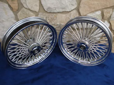 18x3.5 Dna Mammoth 52 Fat Daddy Spoke Wheel Set For Harley Softail & Touring • $899