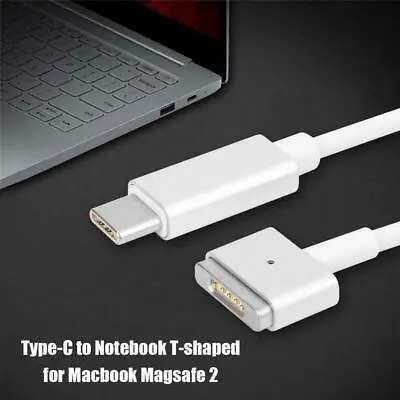 Apple Macbook Air & Pro USB C Type C To Magsafe2 T-Tip Power Charging Cable • £9.99