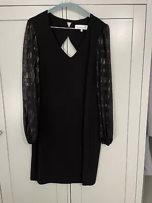 Damsel In A Dress Black Midi Dress New Never Worn Uk 14 • £17.50