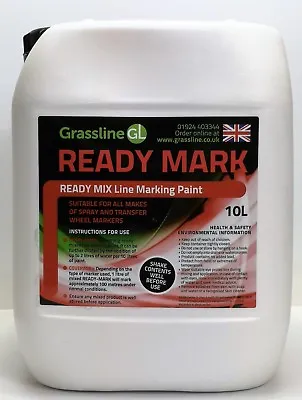 3 X 10 Litres Ready To Use Grassline White Ready Mark Pitch Line Marking Paint • £64.62