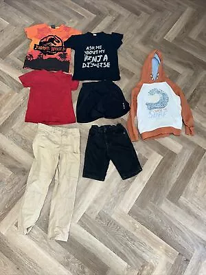 Boys Clothes 7-8 Years Bundle Fat Face Peacocks M And Co Kipsta • £8