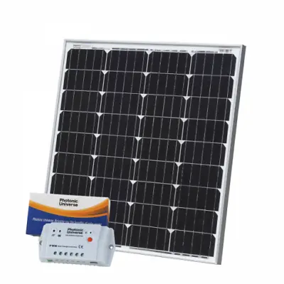 80w Solar Power Charging Kit & 10a Charge Controller With 5m Cable Yacht Boat... • £157