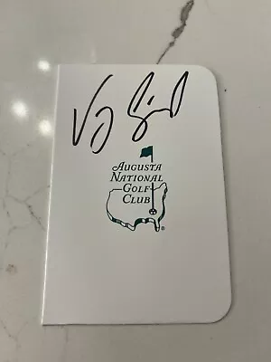 Vijay Singh Signed Autographed Masters Scorecard • $29.95