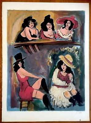 Original HAND SIGNED LITHOGRAPH Israel EROTICA Courtesans SEXUAL Hebrew ALTER • $115