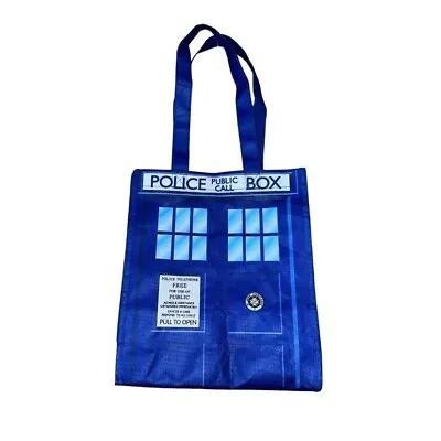 Doctor Who Tardis Small Tote Bag Blue Official Merchandise Never Used • £14.46