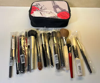 Clinique Mac 170 Prescriptives Laura Helper Cosmetic Makeup Brush Lucite Lot 18 • $337.22