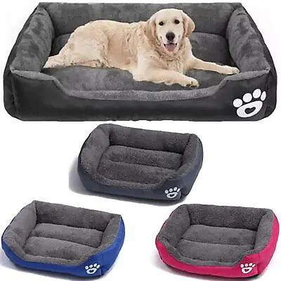 £11.89 • Buy Extra Large Dog Bed Cat Pet Washable Cushion Puppy Mattress Soft Warm Calming