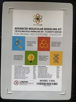 Dalton Labs 178 Pcs Advanced Molecular Modeling Kit Model 1-004 Student Ed • $9.74